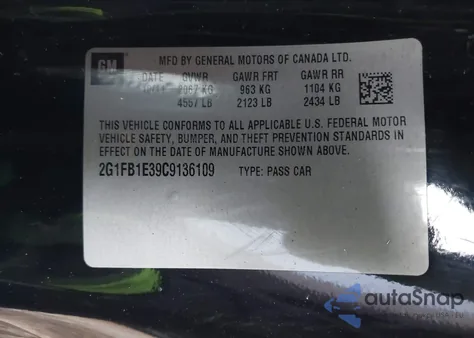 2012 Chevrolet Camaro 1Lt from USA, damaged, VIN 2G1FB1E39C9136109